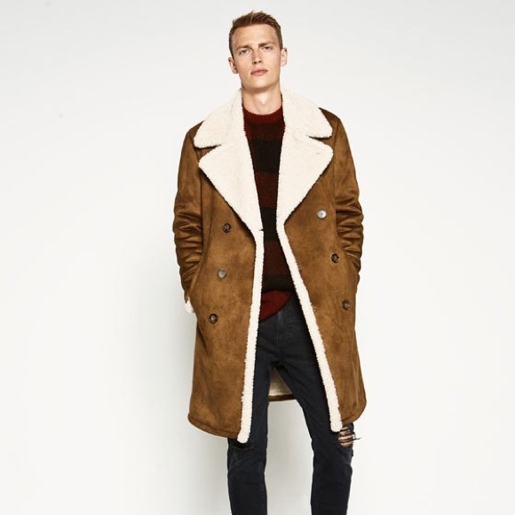 zara mens double faced jacket